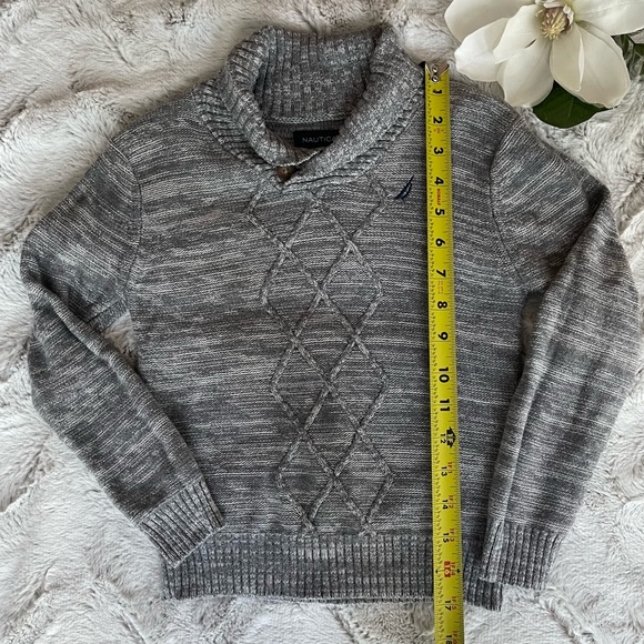 Nautica Cable-knit Sweater Boys Sz. M 5-6 - Picture 6 of 6